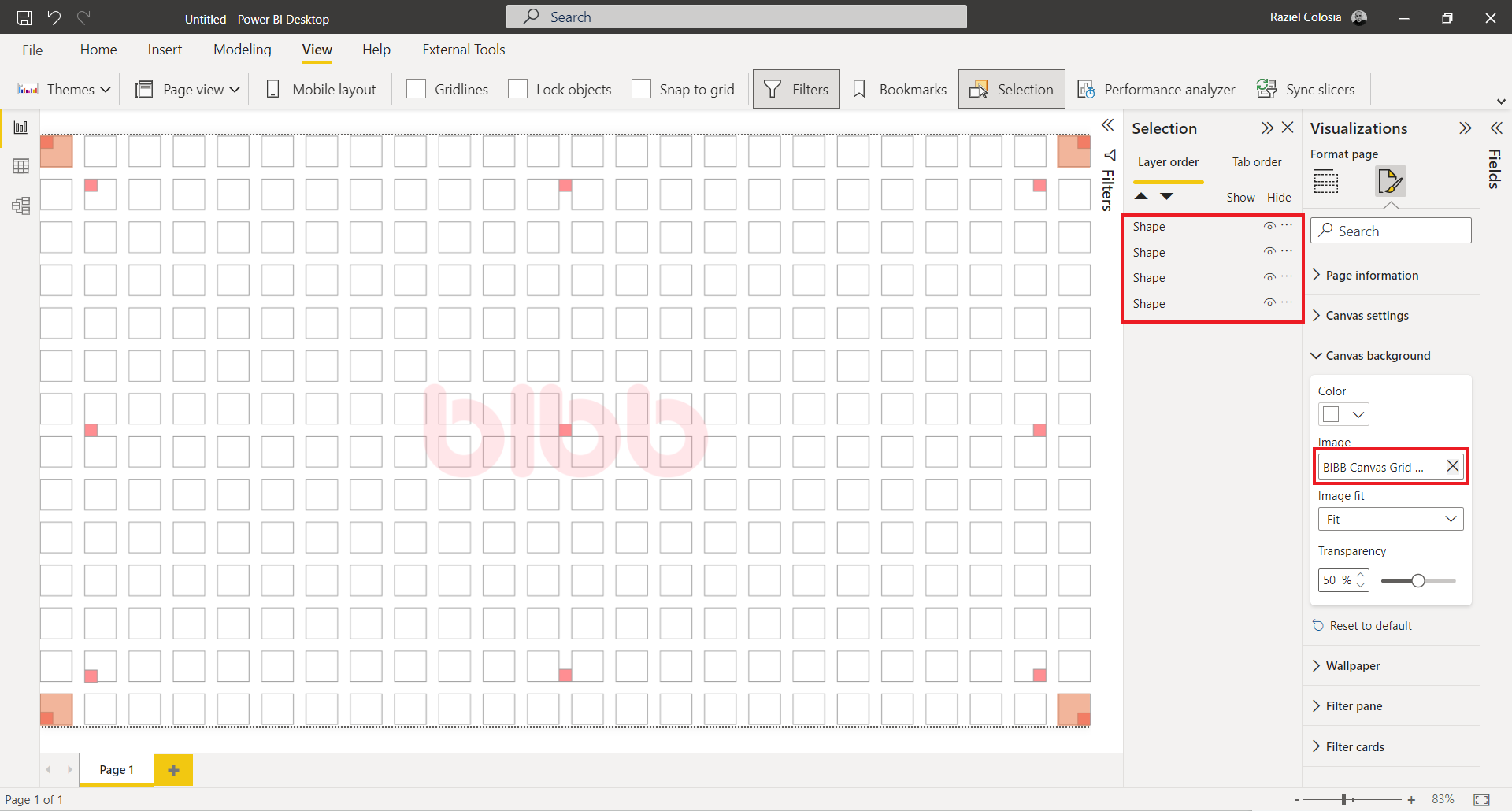 Modular grid in Power BI