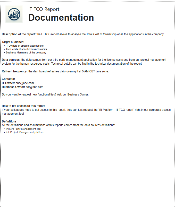 documentation page